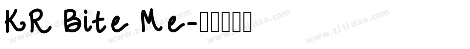 KR Bite Me字体转换